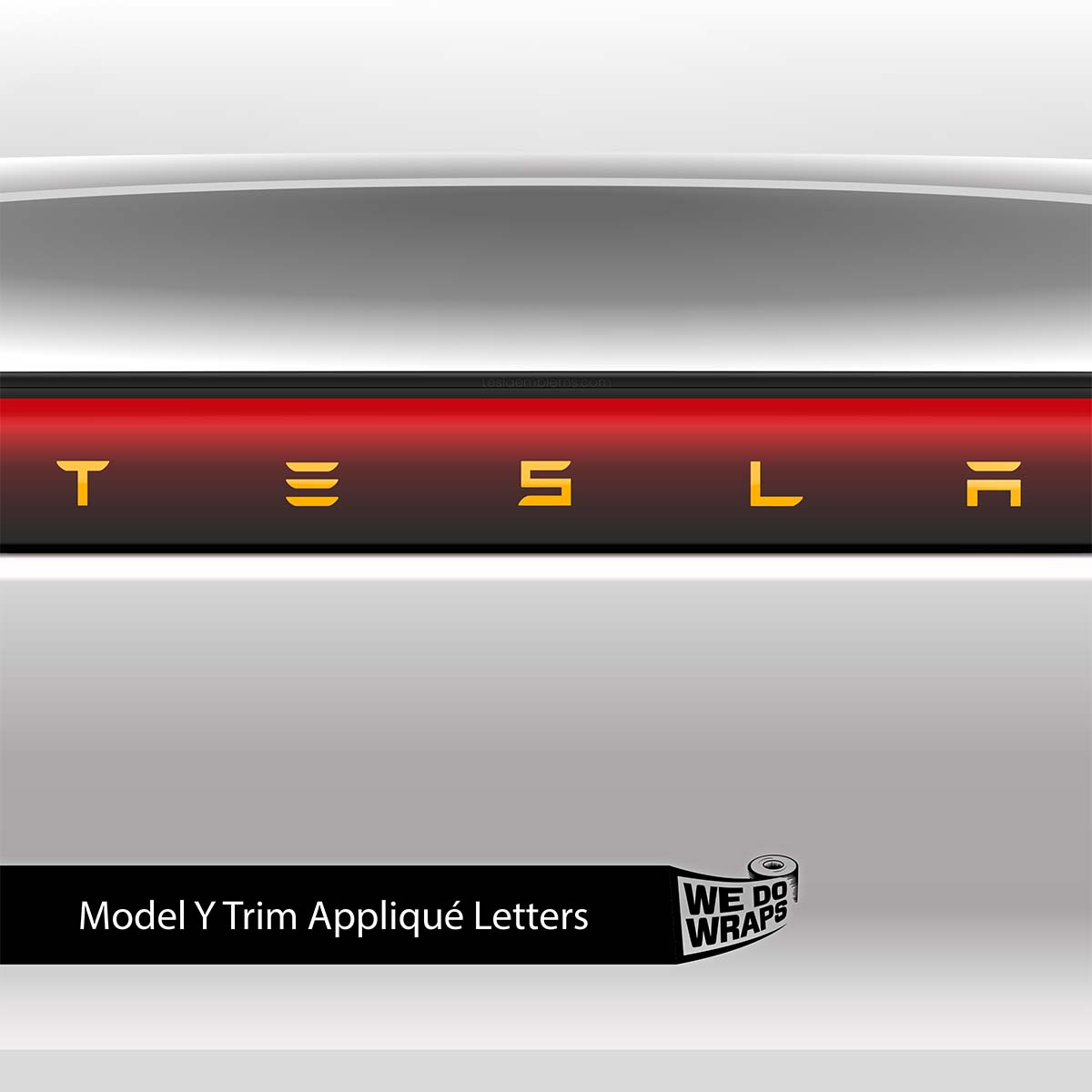 3M Gloss Sunflower Yellow Tesla Emblem Decals (Front + Back) | Model Y - Tesla Emblems