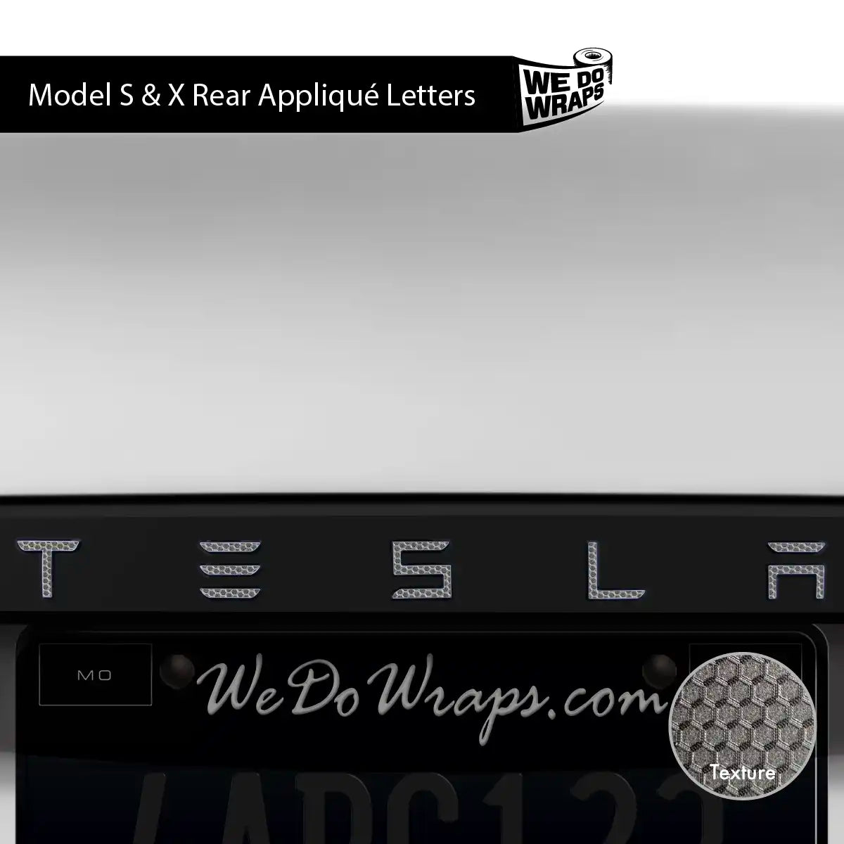 3M Matrix Black Tesla Emblem Decals (Front + Back) | Model X - Tesla Emblems