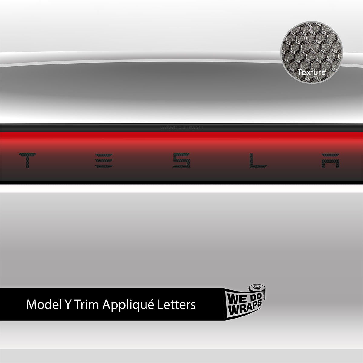 3M Matrix Black Tesla Emblem Decals (Front + Back) | Model Y - Tesla Emblems
