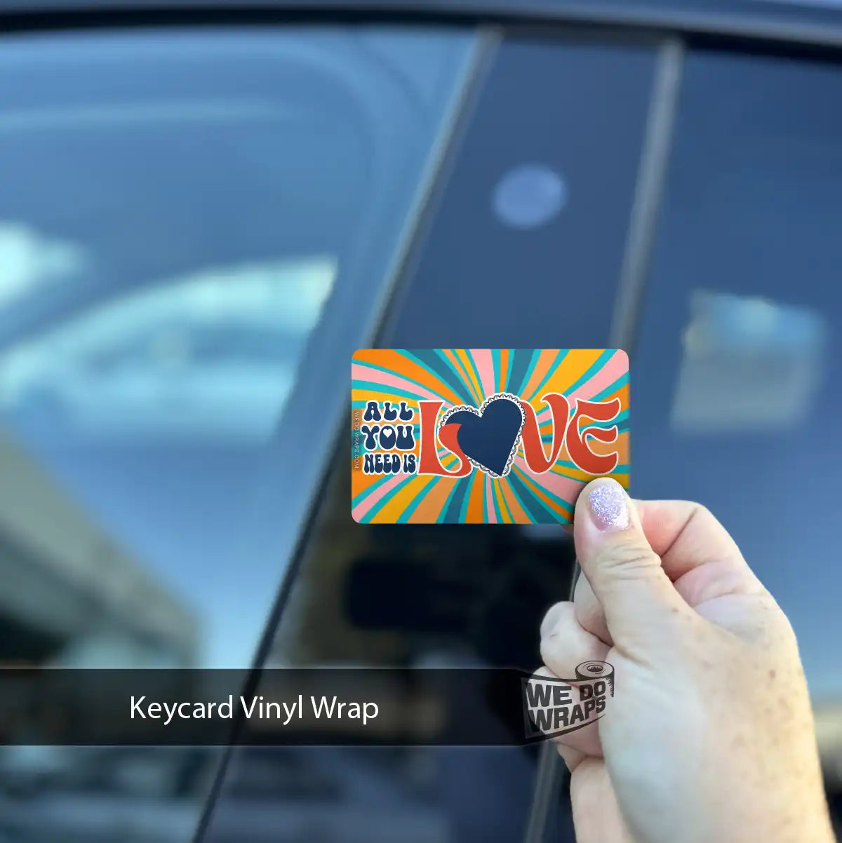 All You Need is Love Tesla Keycard Decal - Tesla Emblems