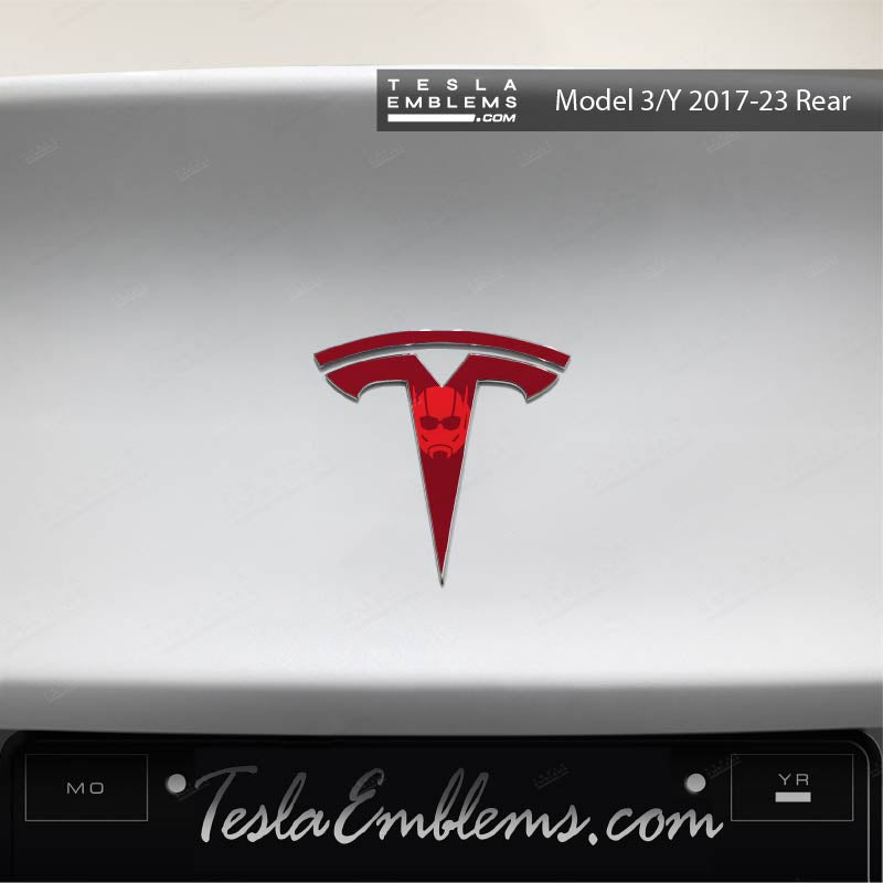 Ant Man Tesla Emblem Decals (Front + Back) - Tesla Emblems