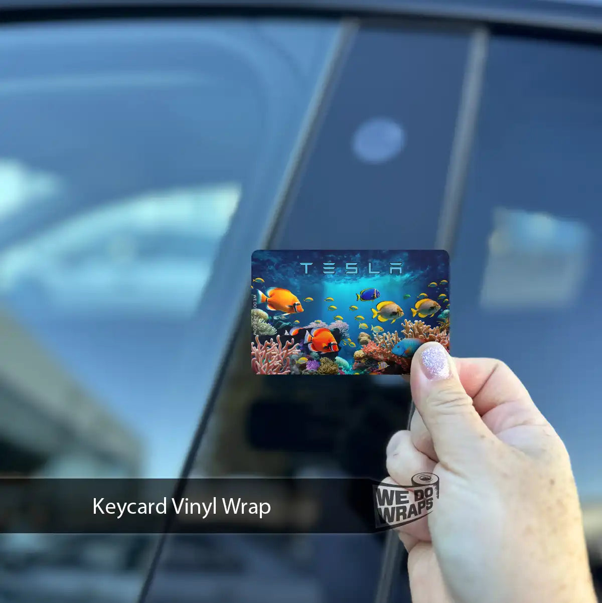 Aquarium Tesla Keycard Decal - Tesla Emblems