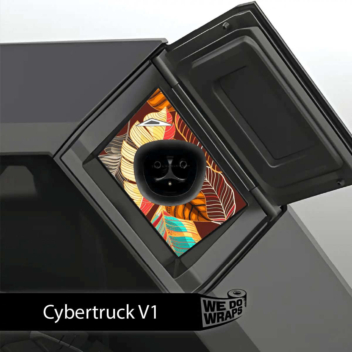 Autumn Foliage Tesla Charge Port Wrap | Cybertruck - Tesla Emblems