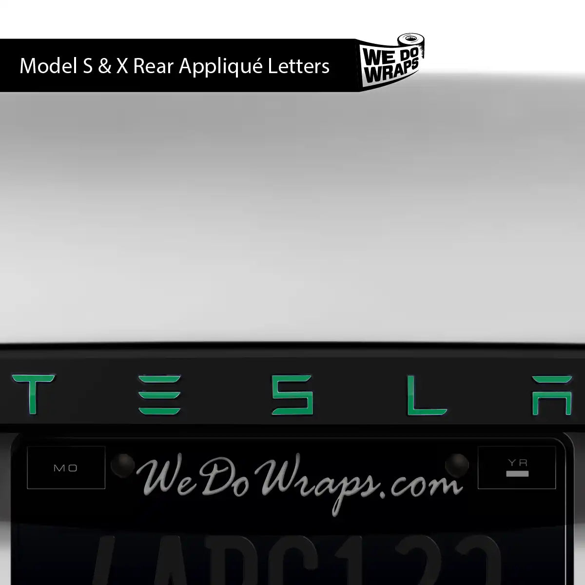 Avery Gloss Kelly Green Tesla Emblem Decals | Model S
