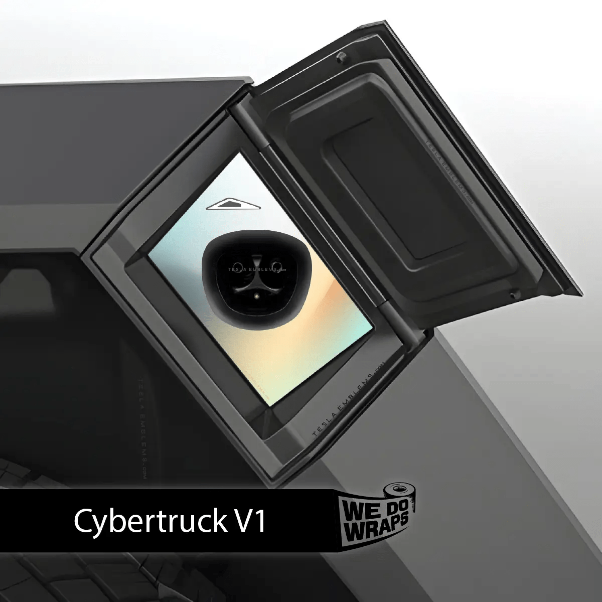 Beachy Gradient Tesla Charge Port Wrap | Cybertruck - Tesla Emblems