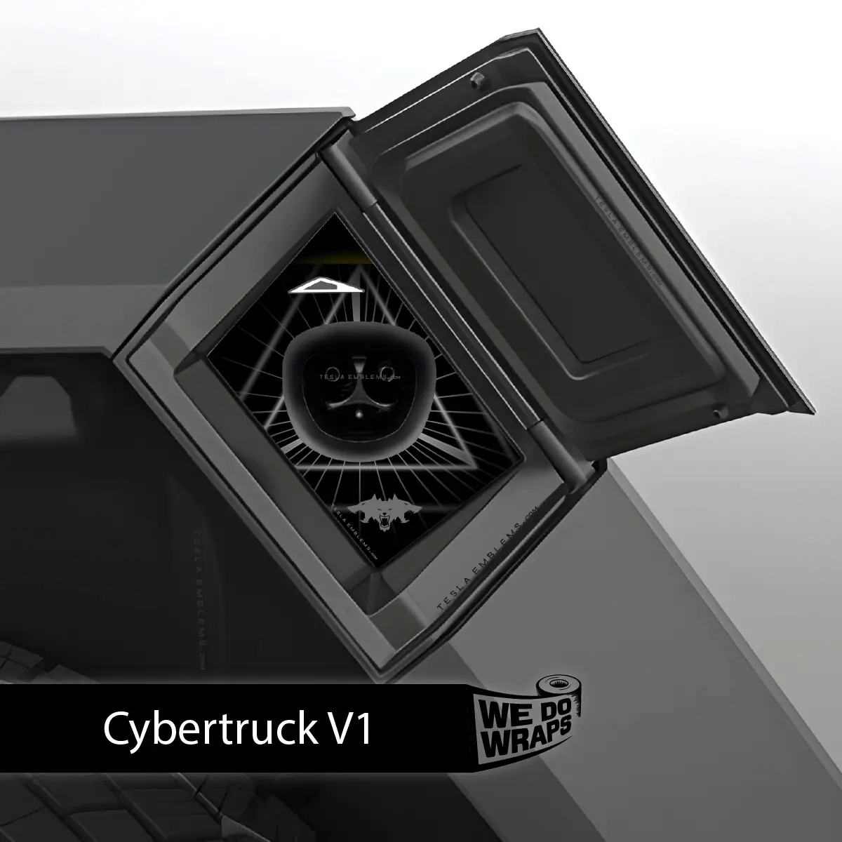 Beast Mode Charge Port Wrap | Cybertruck - Tesla Emblems
