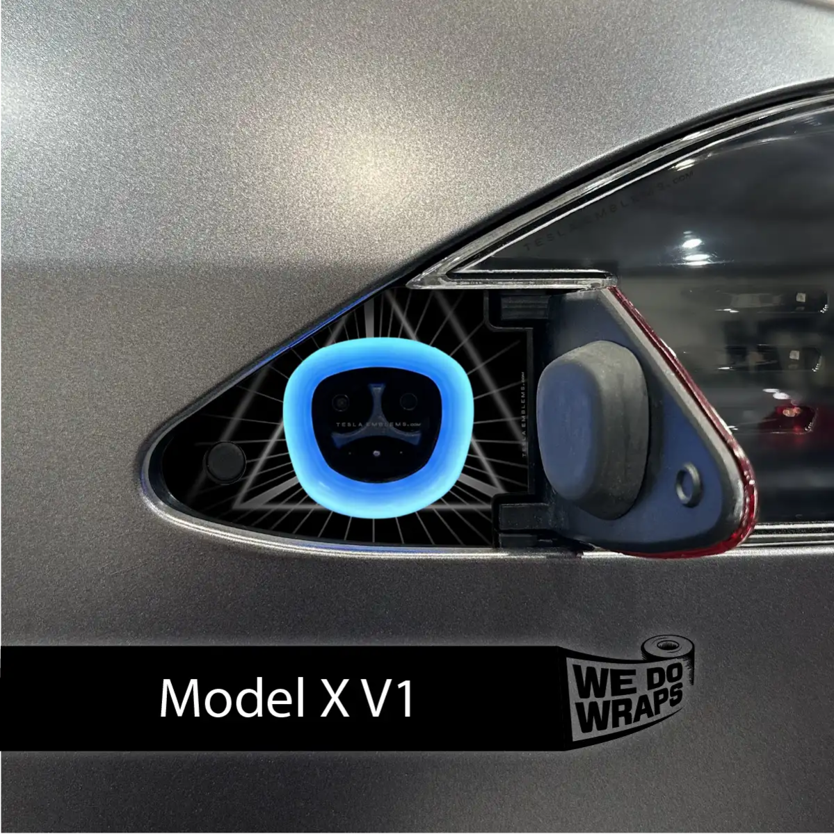 Beast Mode Charge Port Wrap | Model X - Tesla Emblems