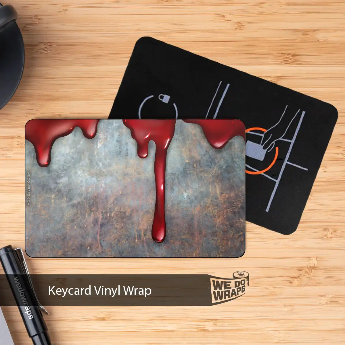 Bloody Tesla Keycard Decal - Tesla Emblems