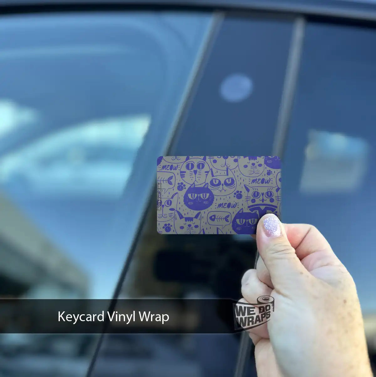 Blue Cats Tesla Keycard Decal - Tesla Emblems
