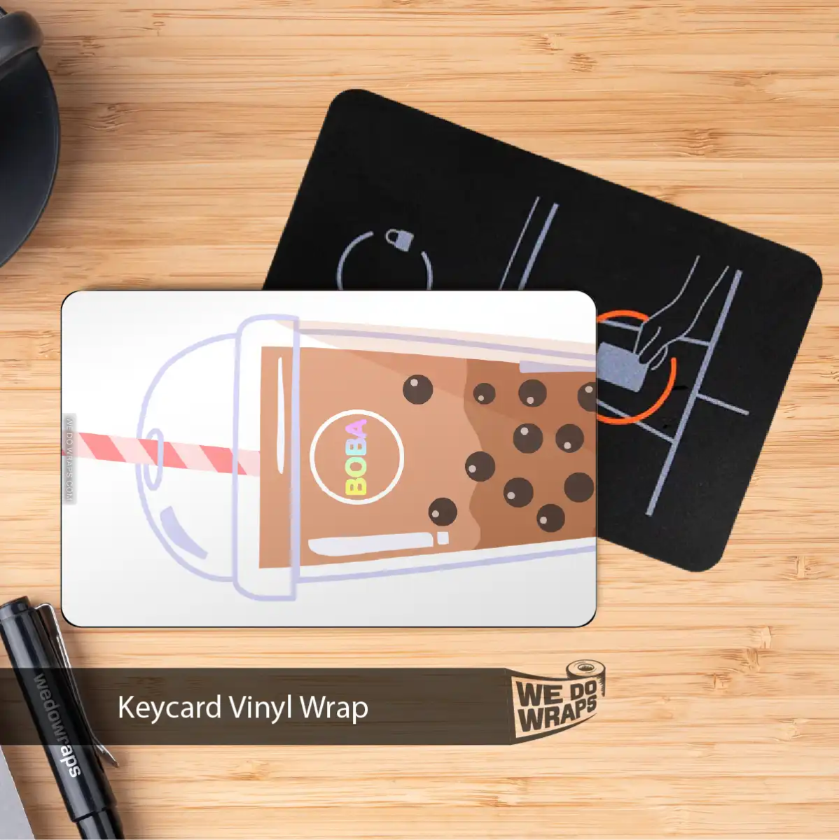 Boba Tesla Keycard Decal - Tesla Emblems
