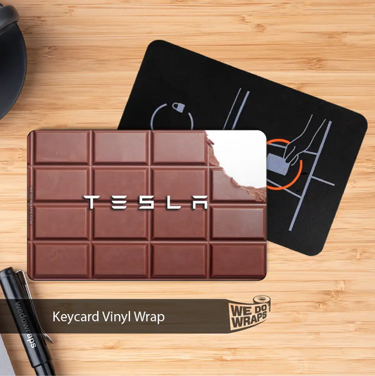 Chocolate Bar Tesla Keycard Decal - Tesla Emblems
