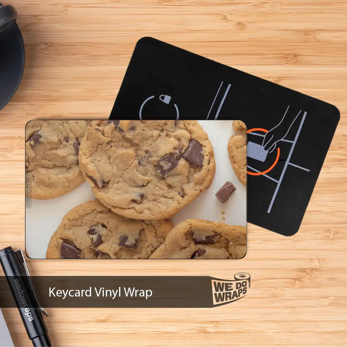 Chocolate Chip Cookie Tesla Keycard Decal