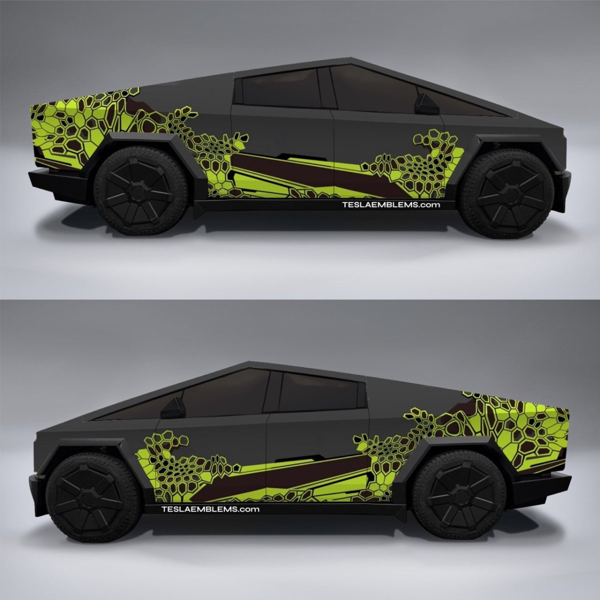 CyberHive - Tesla Cybertruck DIY Precut Kit - Tesla Emblems