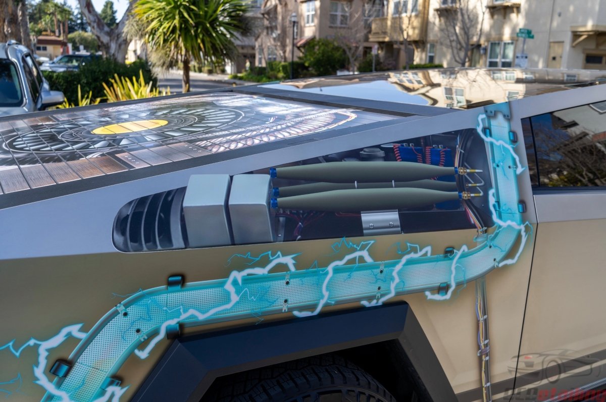 Tesla Cybertruck DIY Precut Wrap Kit - Printed Designs - Tesla Emblems