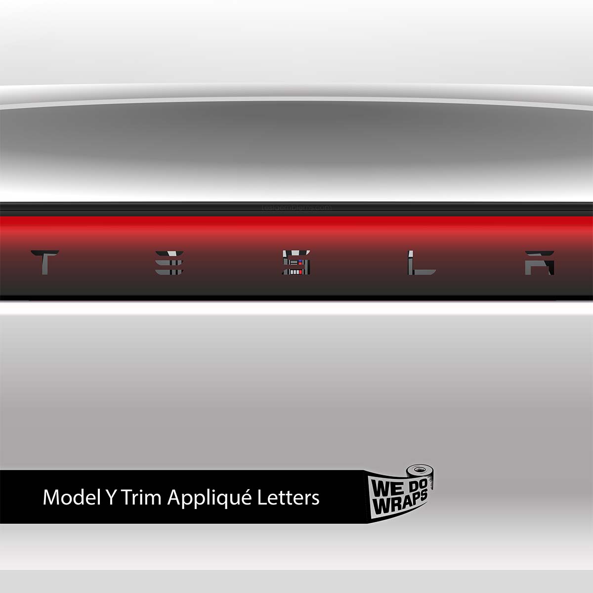 Darth Control Panel Tesla Emblem Decals (Front + Back) | Model Y - Tesla Emblems