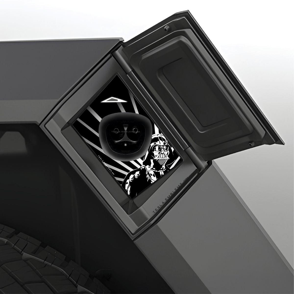 Darth Vader Tesla Charge Port Wrap - Tesla Emblems