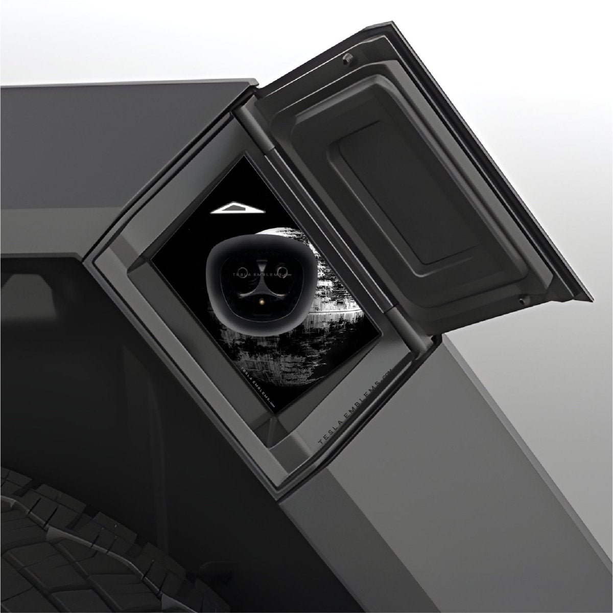 Death Star Tesla Charge Port Wrap | Cybertruck - Tesla Emblems