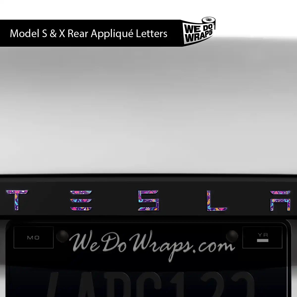 Día de Muertos Tesla Emblem Decals (Front + Back) | Model S - Tesla Emblems