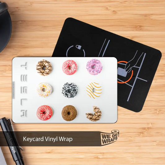 Doughnut Tesla Keycard Decal - Tesla Emblems