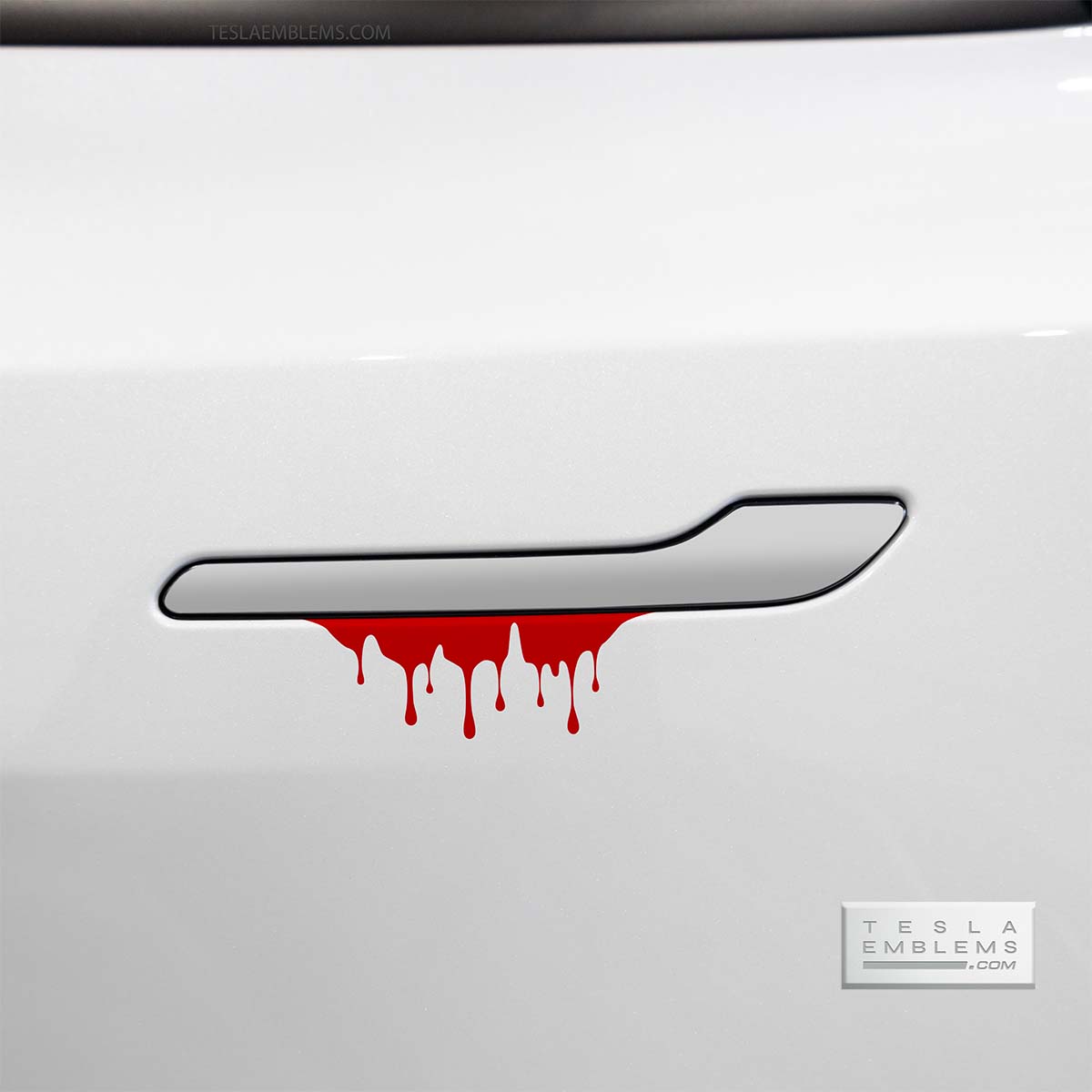 Dripping Blood Vinyl Decal Sticker - Tesla Emblems