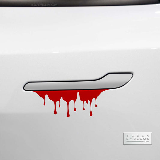 Dripping Blood Vinyl Decal Sticker - Tesla Emblems