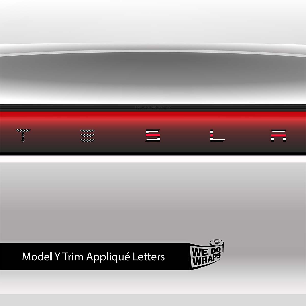 First Responders Firefighter Tesla Emblem Decals (Front + Back) | Model Y - Tesla Emblems