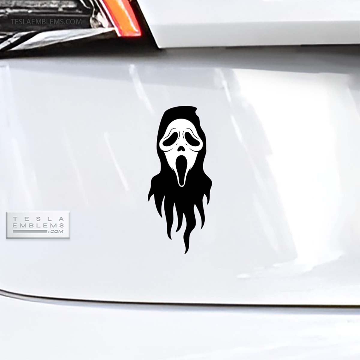 Ghostface Vinyl Decal Sticker - Tesla Emblems