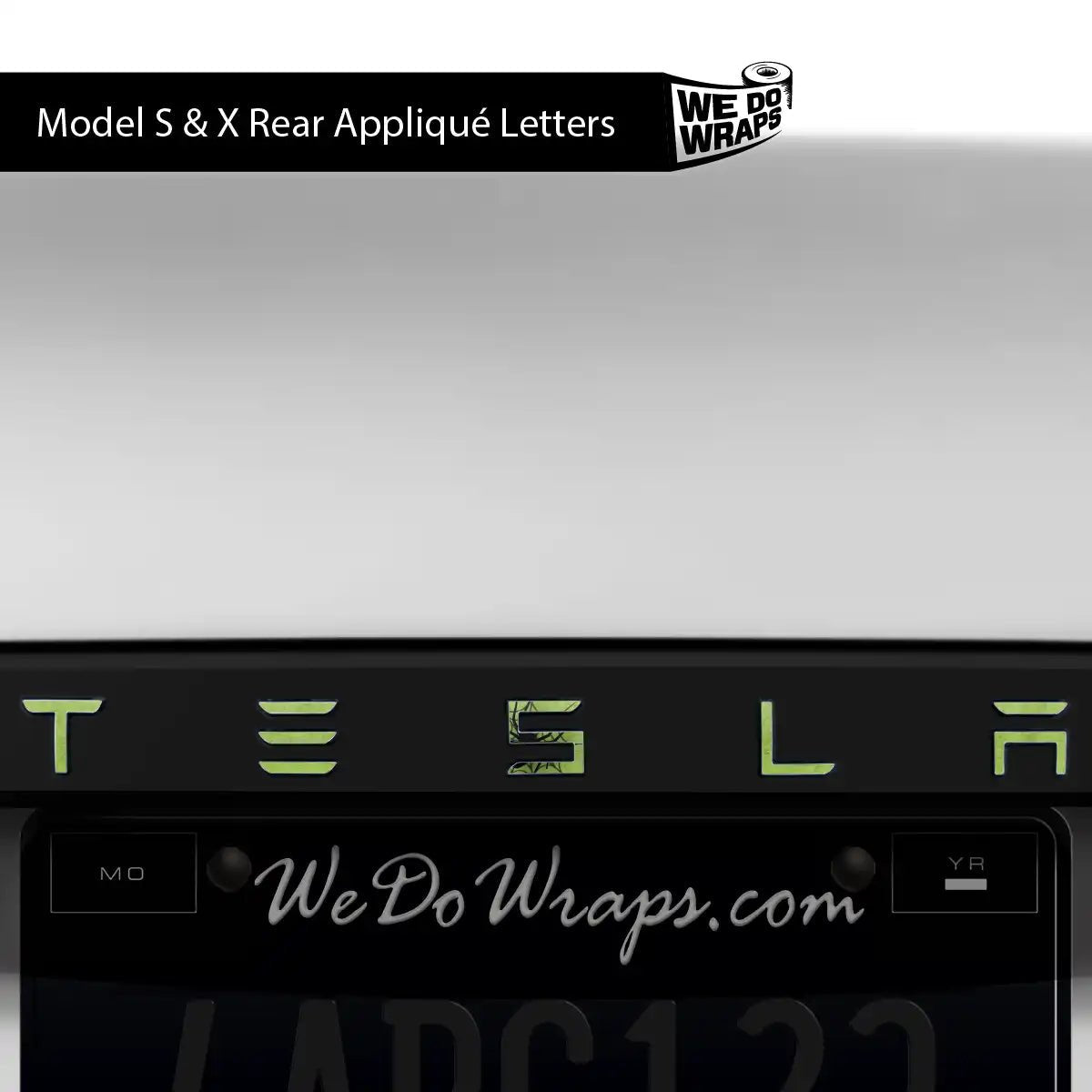 Acid Arachnid Tesla Emblem Decals (Front + Back) | Model X - Tesla Emblems