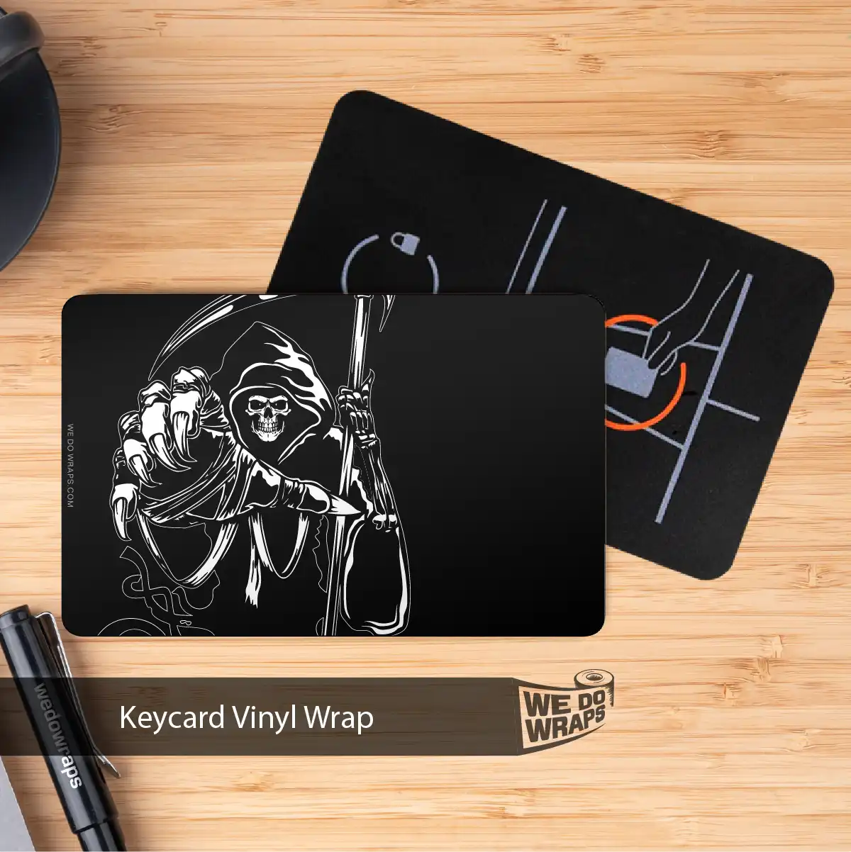 Grim Reaper Tesla Keycard Decal - Tesla Emblems