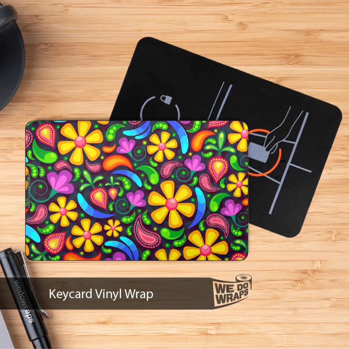 Groovy Bloom Tesla Keycard Decal - Tesla Emblems
