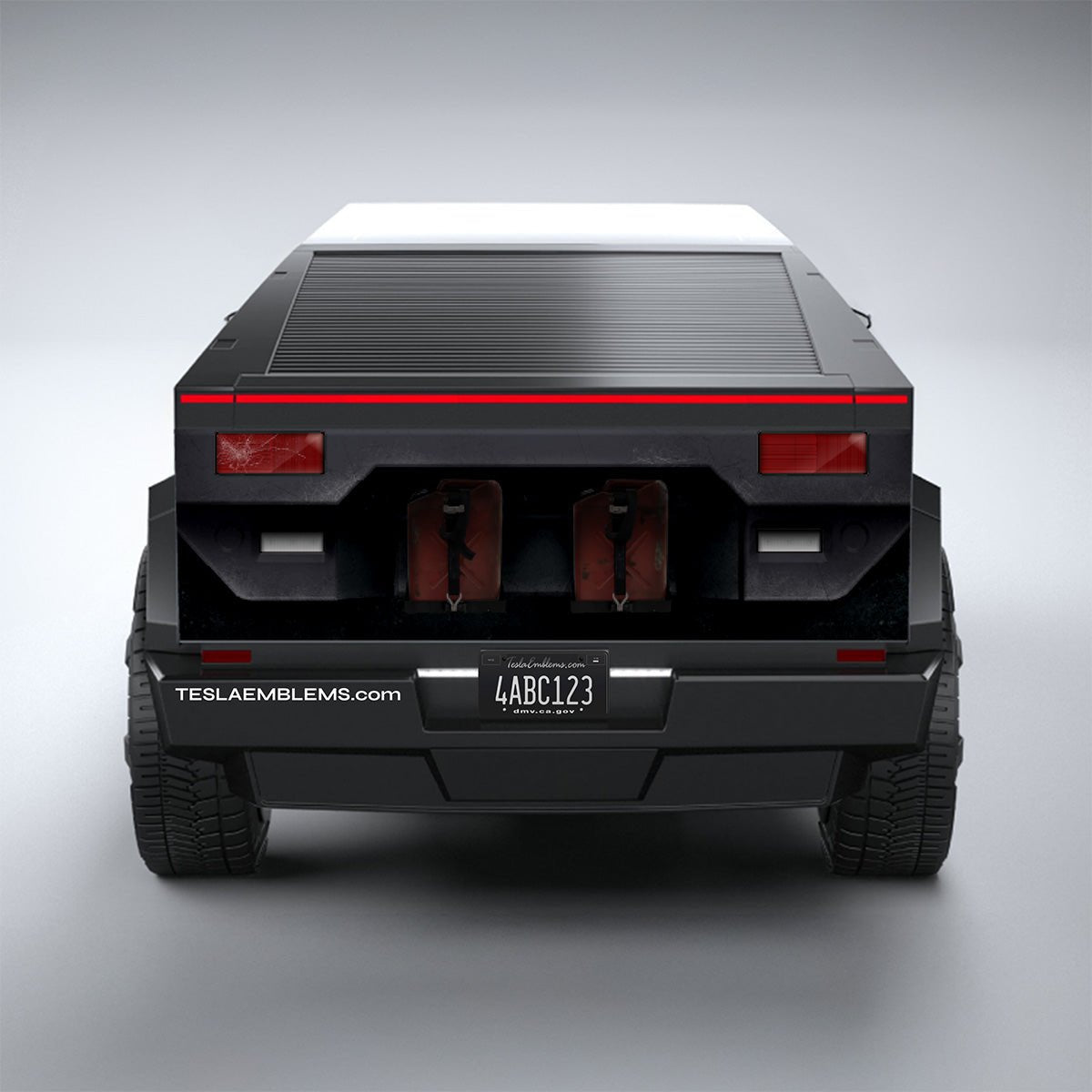 Warthog LRV Wrap | Gunmetal Gloom Grey - Tesla Cybertruck DIY Precut Kit - Tesla Emblems