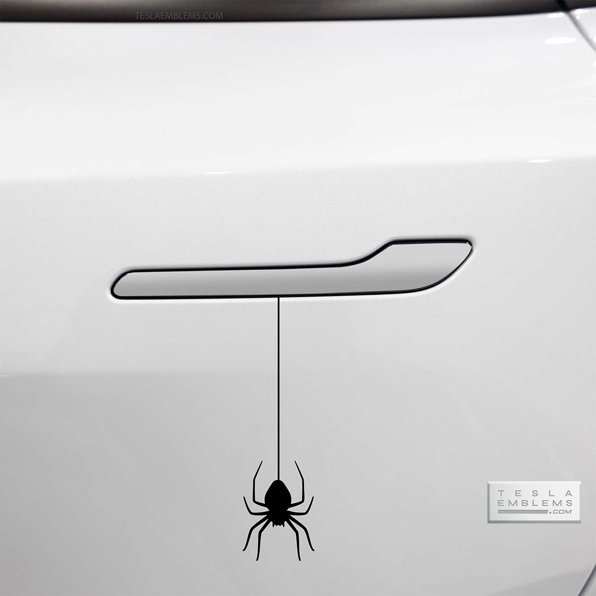 Hanging Spider Vinyl Decal Sticker - Tesla Emblems