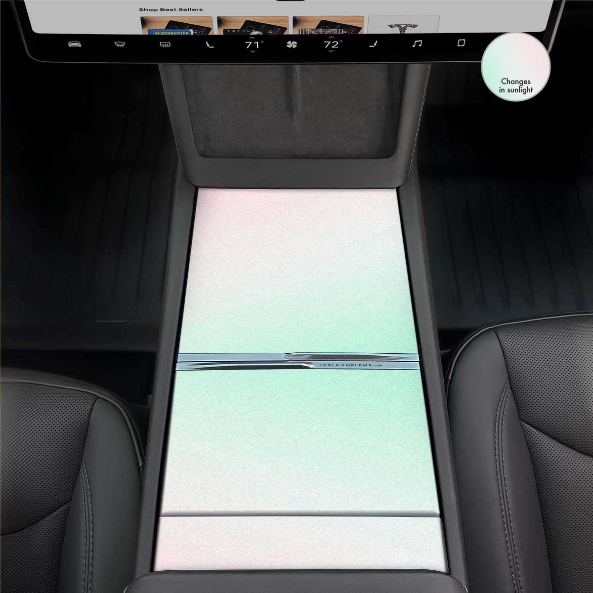 KPMF Matte Aurora Pearl Center Console Wrap Kit | 2024+ Model 3 "Highland" - Tesla Emblems