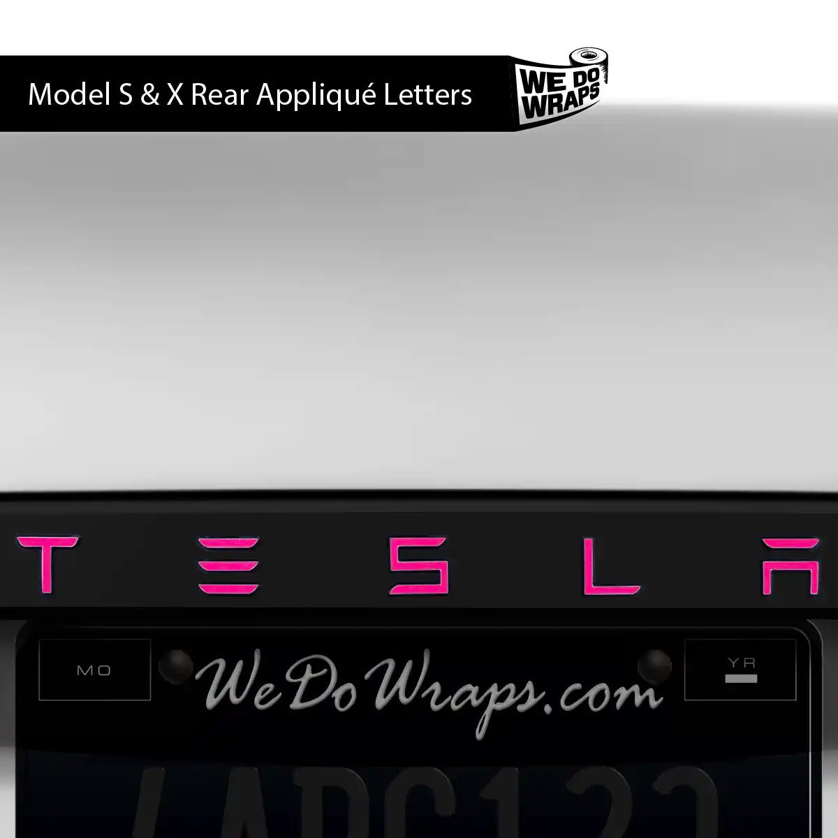 KPMF Gloss Momentum Pink Tesla Emblem Decals (Front + Back) | Model X - Tesla Emblems