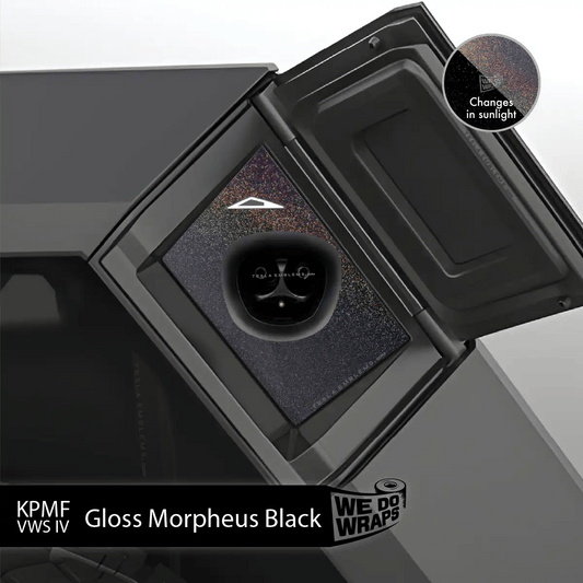 KPMF Gloss Morpheus Black Tesla Charge Port Wrap | Cybertruck - Tesla Emblems