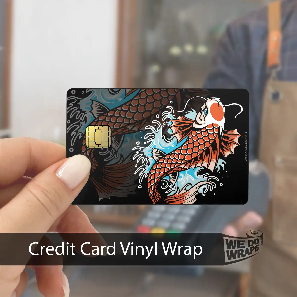 Koi Tattoo Art | NFC Key Card Wrap - Tesla Emblems