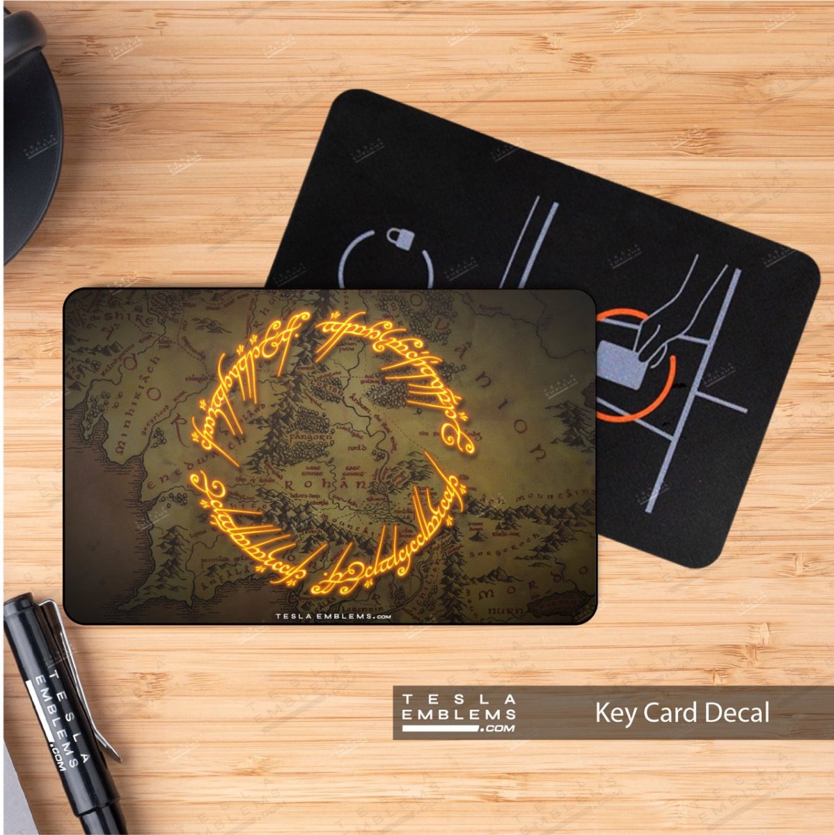 Lord of the Rings NFC Keycard Decal - Tesla Emblems