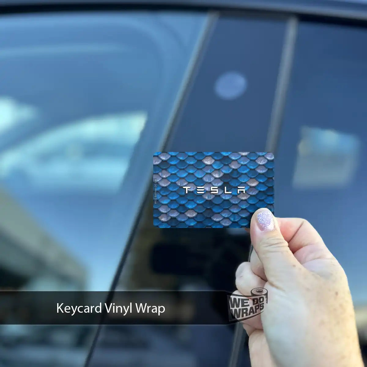 Merdude Scales Tesla Keycard Decal - Tesla Emblems