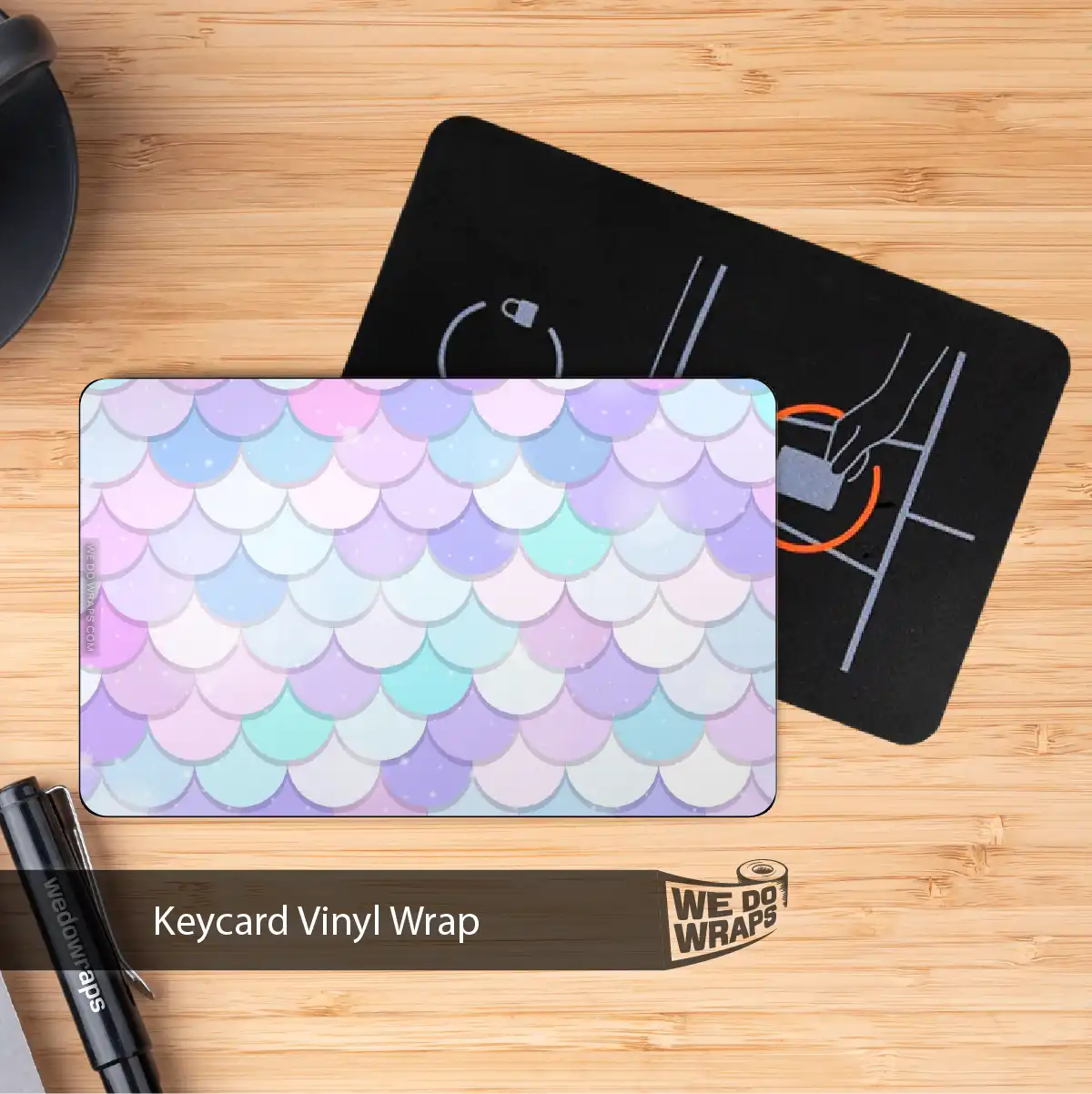 Mermaid Tesla Keycard Decal - Tesla Emblems
