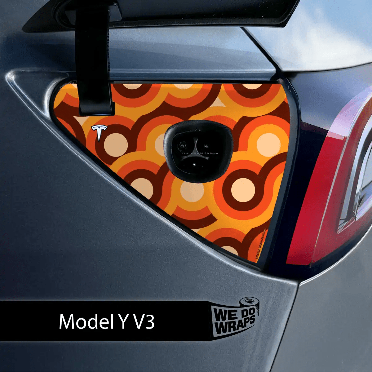 Mod About You Tesla Charge Port Wrap | Model Y - Tesla Emblems