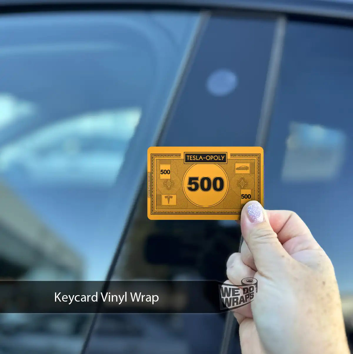 Monopoly Money NFC Keycard Decal - Tesla Emblems