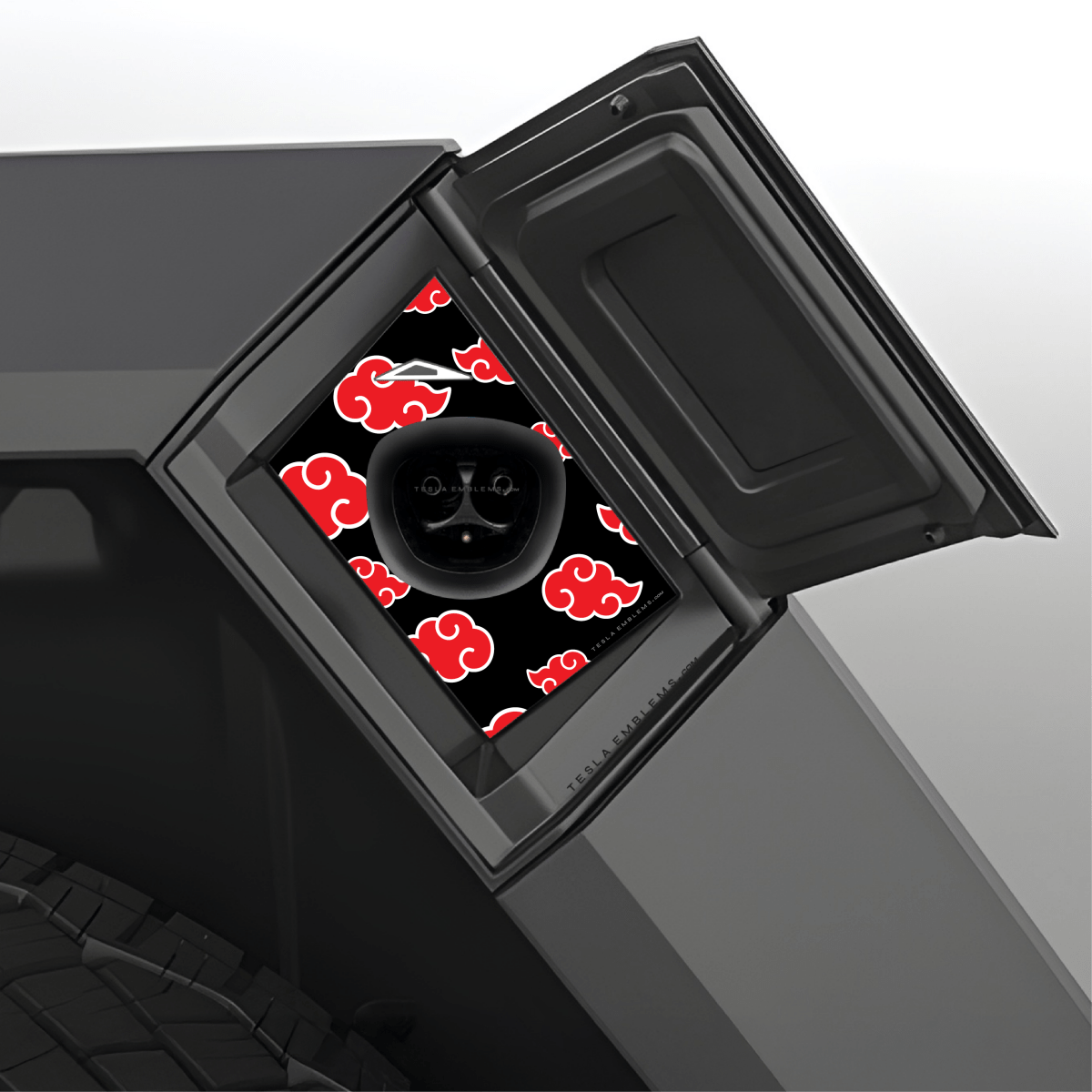 Naruto Akatsuki Tesla Charge Port Wrap - Tesla Emblems