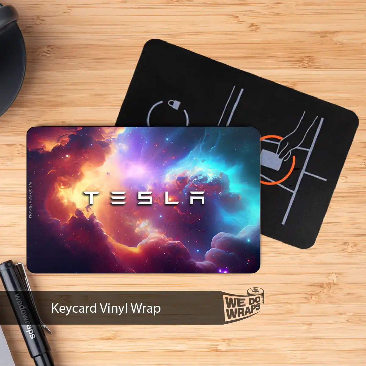 Nebula Tesla Keycard Decal - Tesla Emblems