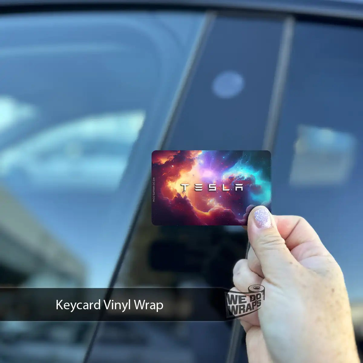 Nebula Tesla Keycard Decal - Tesla Emblems
