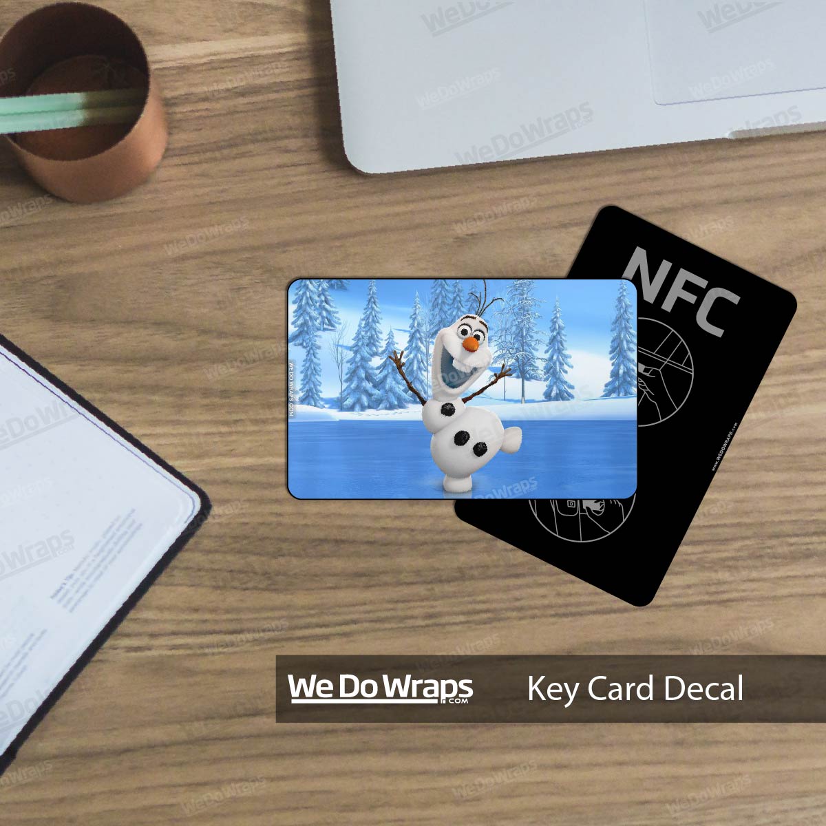 Olaf Tesla Keycard Decal - Tesla Emblems