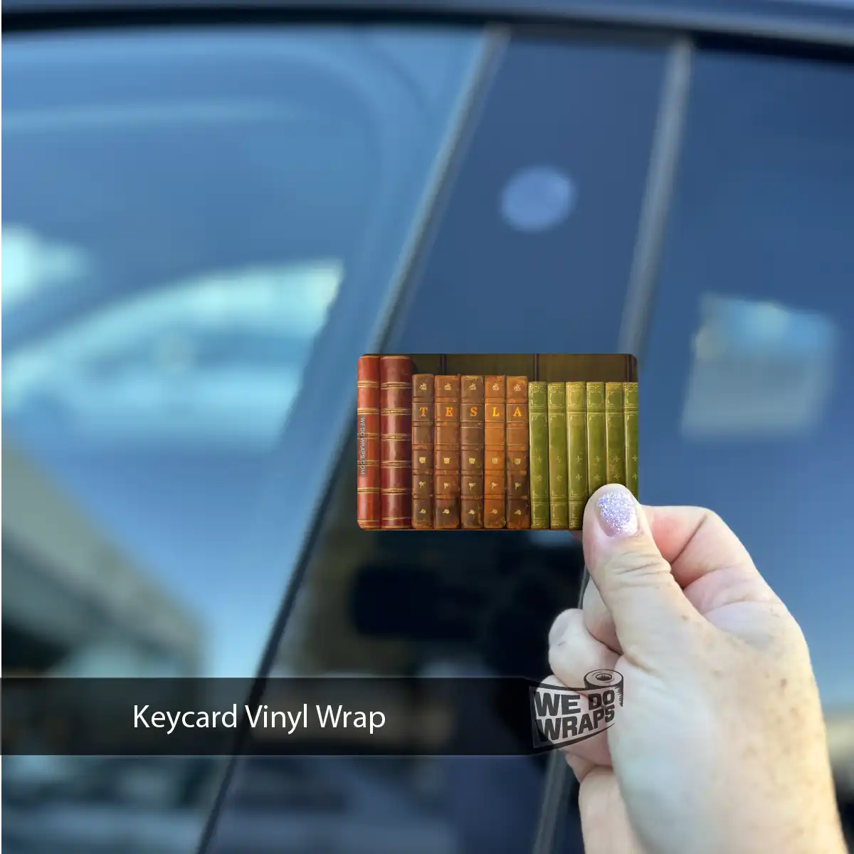 Old Books Tesla Keycard Decal