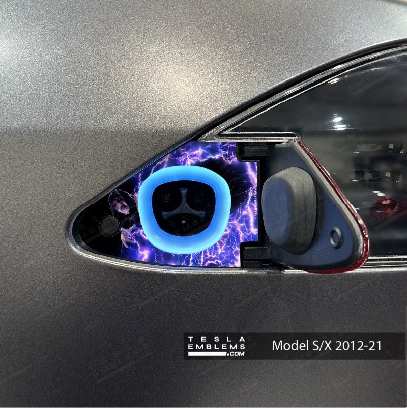 Darth Sidious Palpatine Tesla Charge Port Wrap - Tesla Emblems