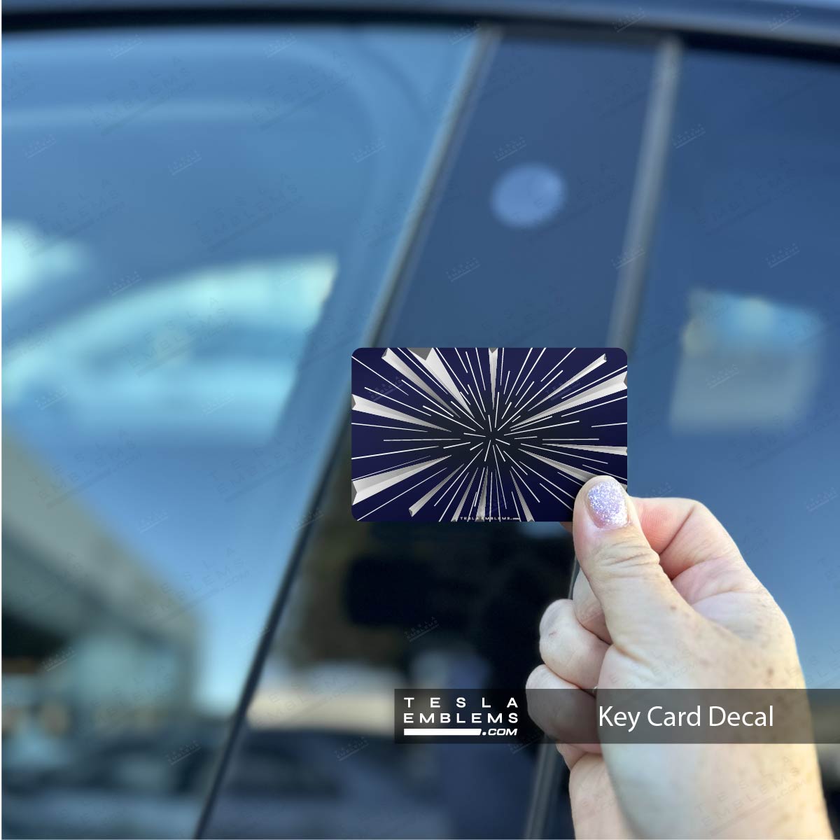 Insane Performance Mode Tesla Keycard Decal - Tesla Emblems