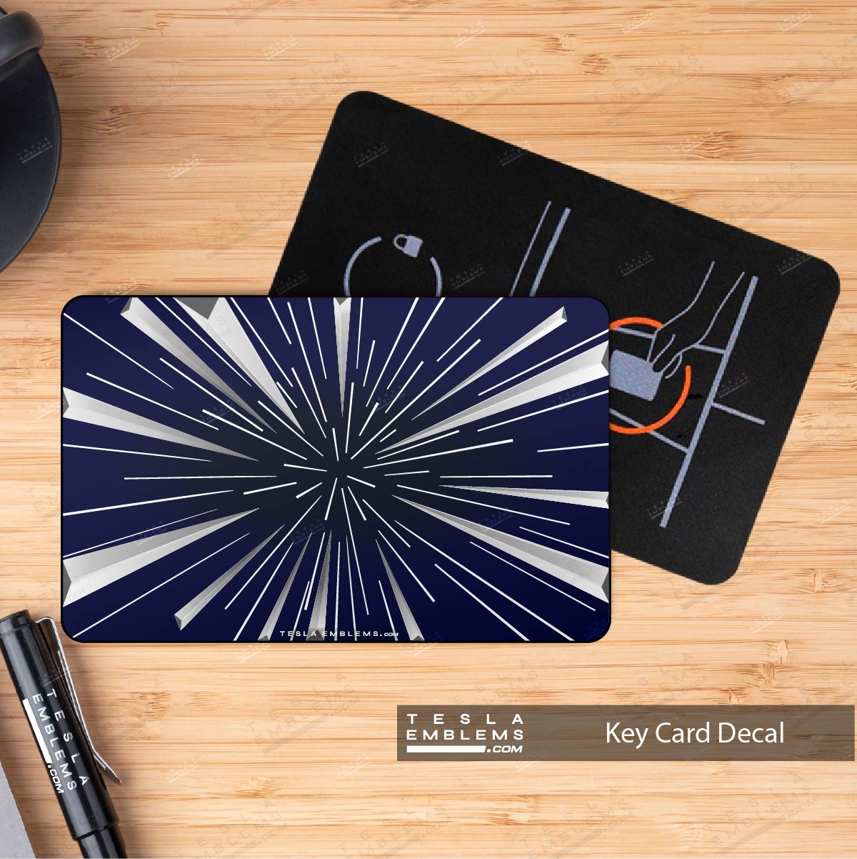 Insane Performance Mode Tesla Keycard Decal - Tesla Emblems