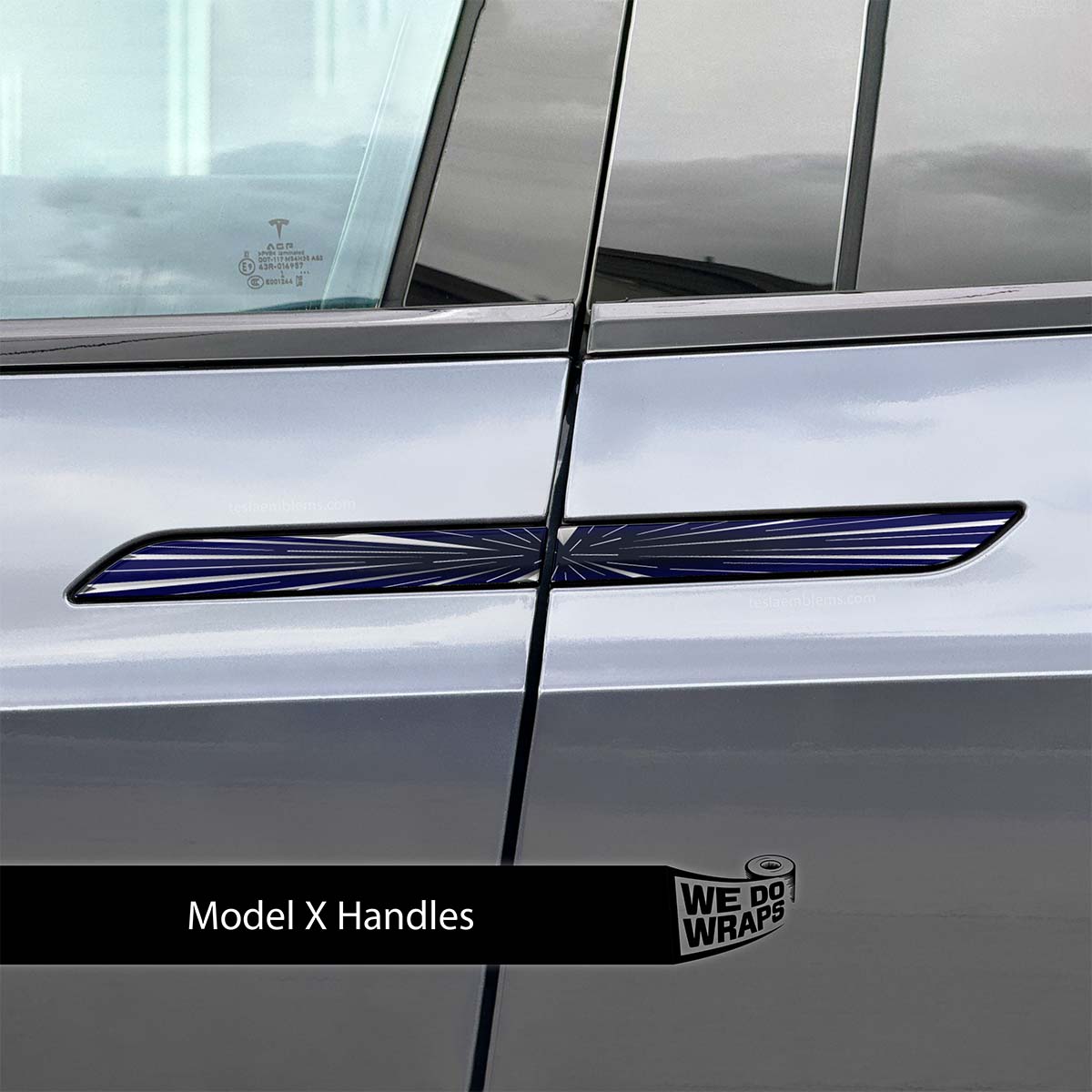 Tesla Insane Performance Mode Tesla Door Handle Decals (4pcs)